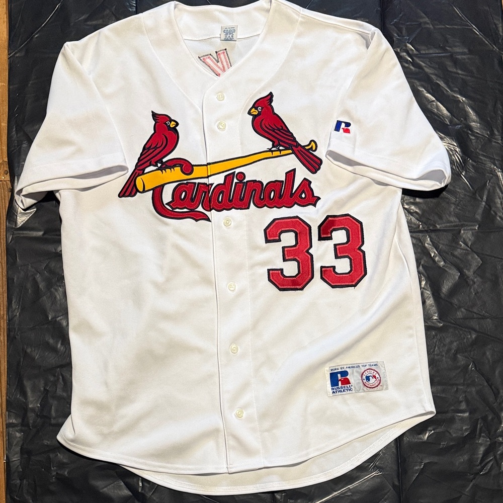 White Cardinals Baseball Jersey